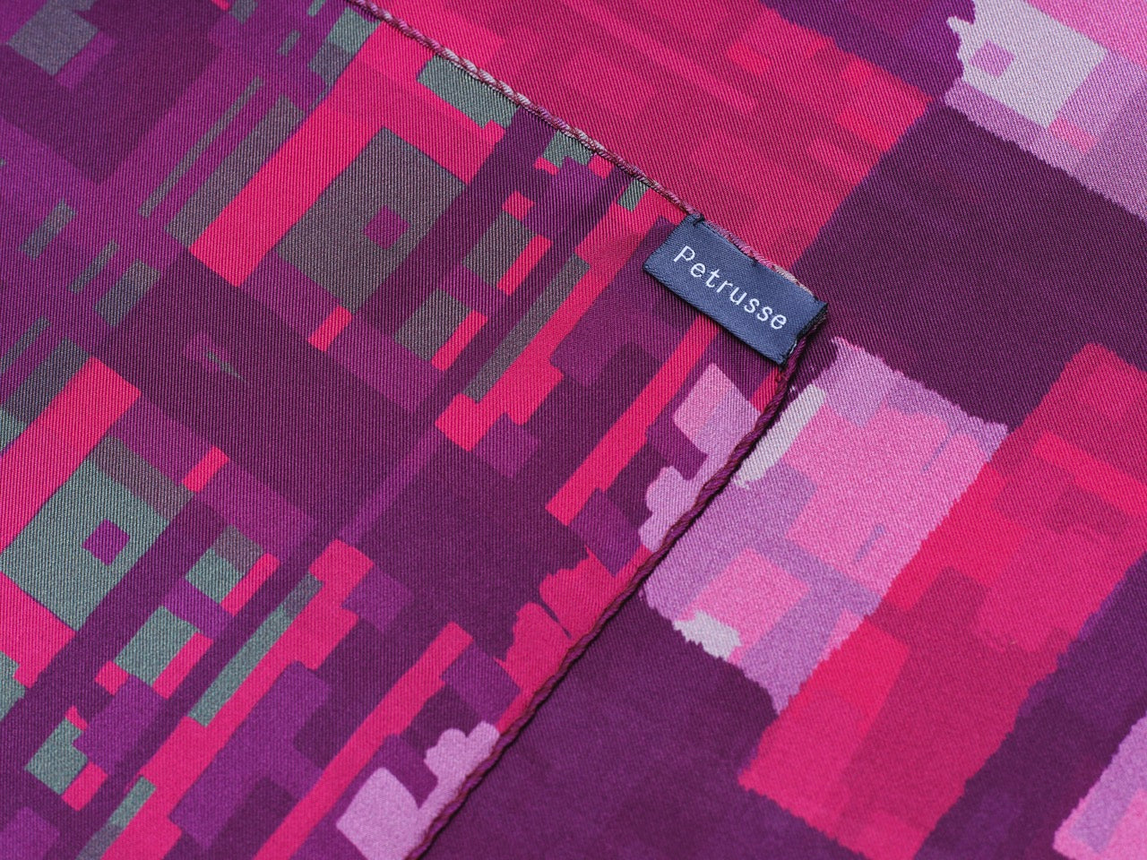 SILK SCARF 90 - ARIANE PRUNE