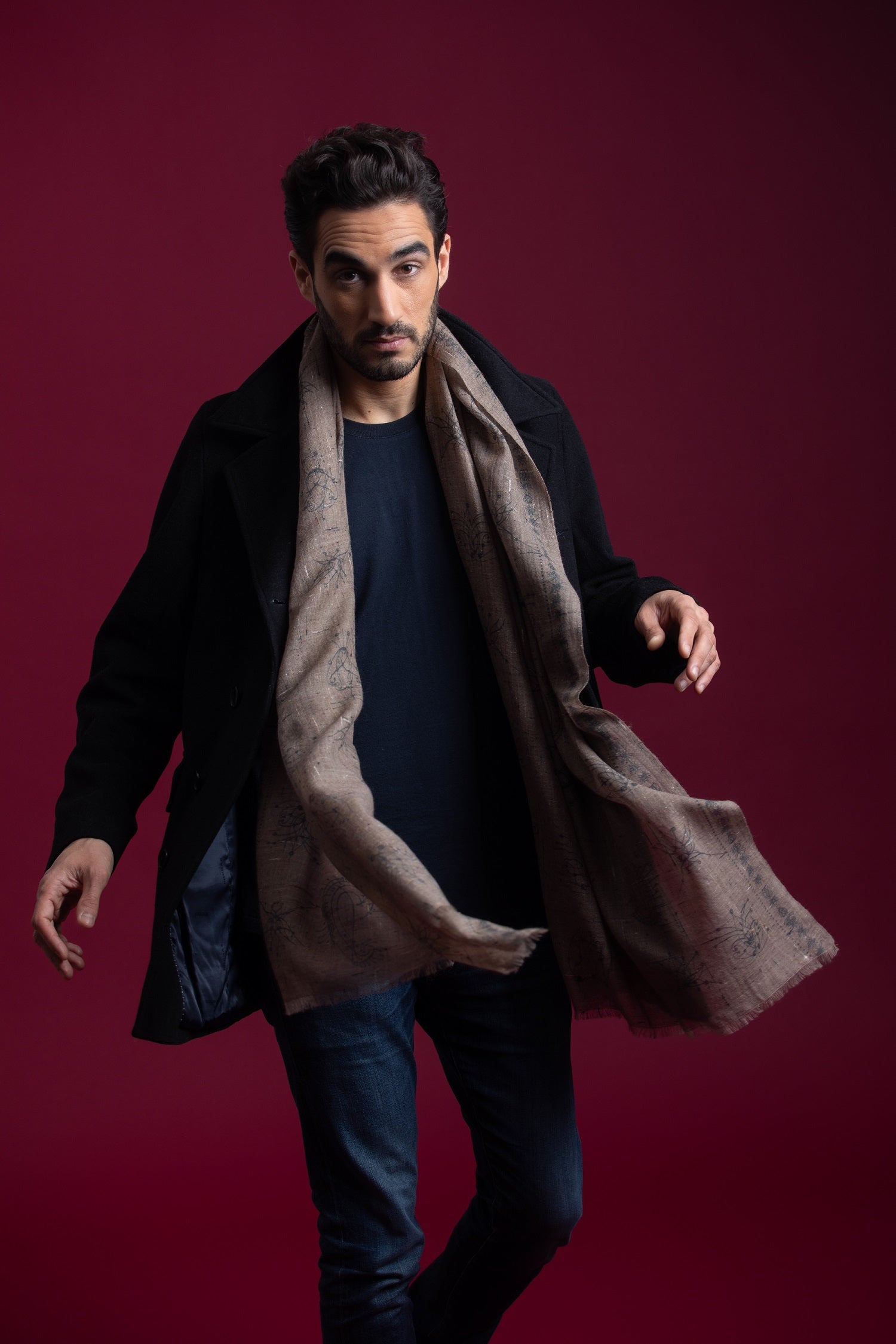 Petrusse Echarpe Homme - Astral Gris