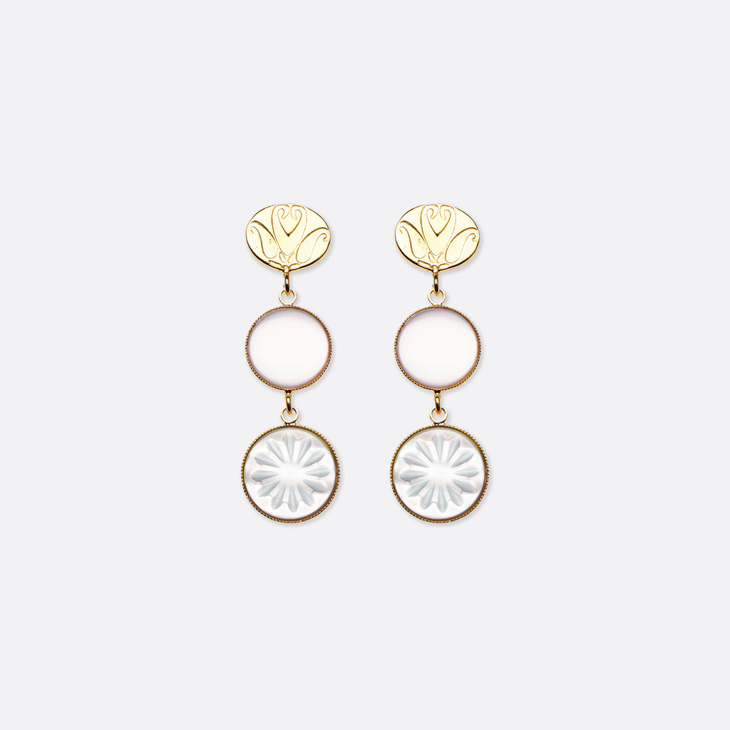 EARRINGS - JULIETTE- WHITE