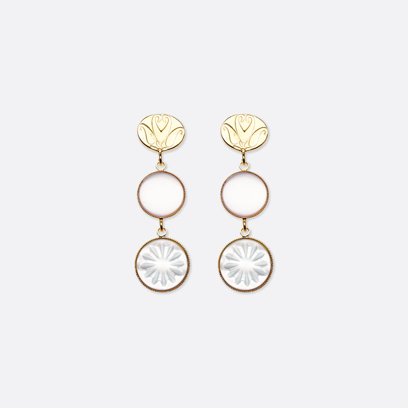 EARRINGS - JULIETTE- WHITE