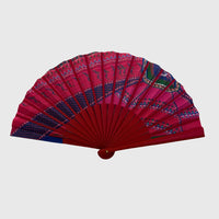 EVENTAIL SOUS LE CIEL DE PARIS BOIS ROUGE - DOMINANTE FUCHSIA