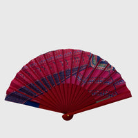EVENTAIL SOUS LE CIEL DE PARIS BOIS ROUGE - DOMINANTE FUCHSIA