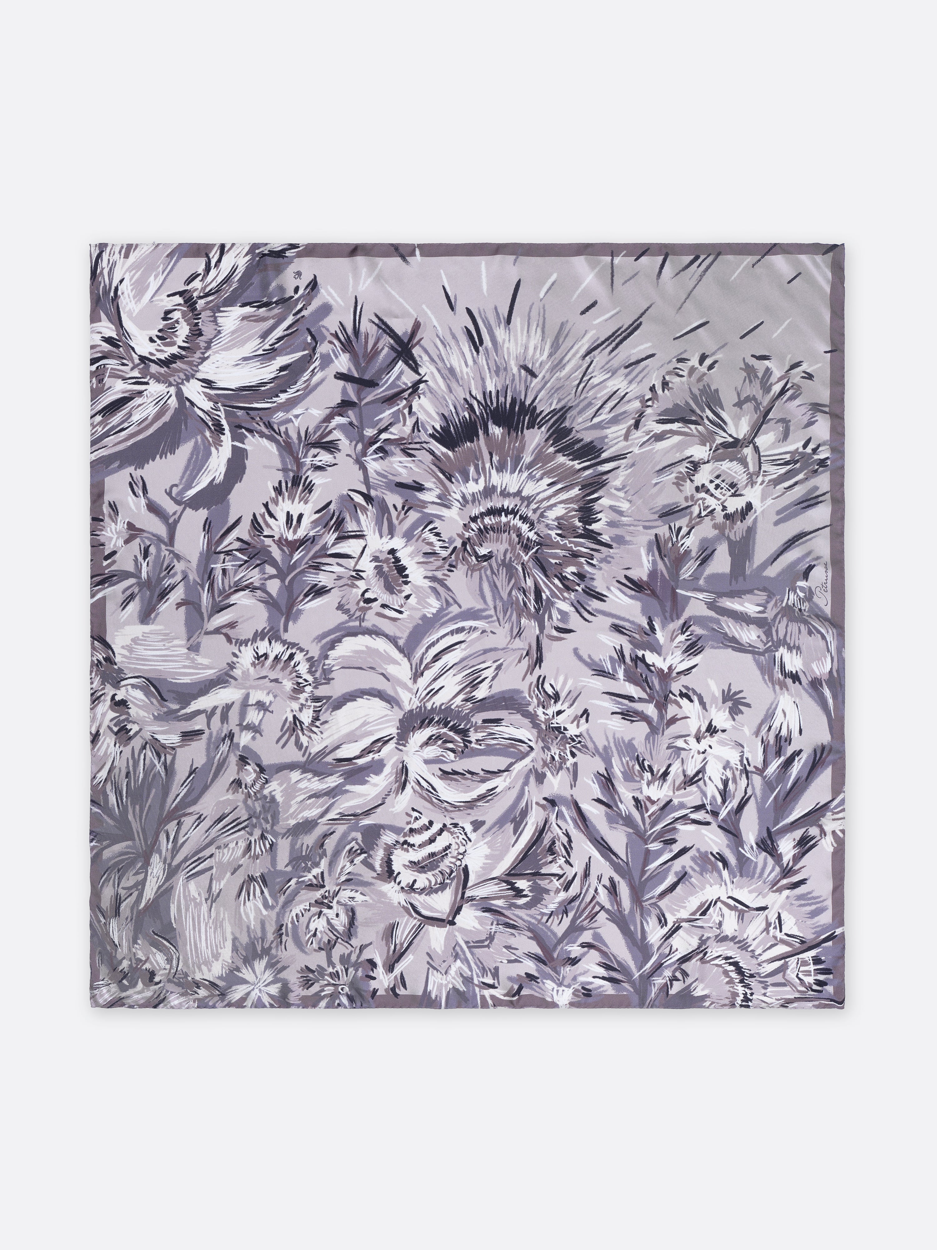 Petrusse Carre Soie 90 - Lena Gris