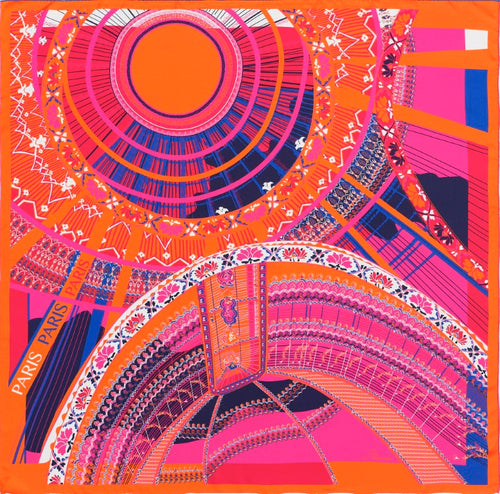 Carré En Soie 105 Petrusse Paris  Neon | Foulard Made In France