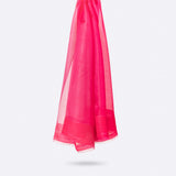 SILK & WOOL STOLE - ORGANZA FUCHSIA