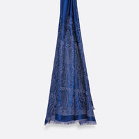 Écharpe en Laine et Soie PETRUSSE PALMA DUTCH BLUE| L’essential