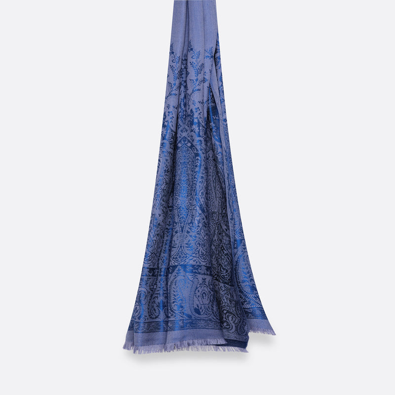 Écharpe en Laine et Soie PETRUSSE PALMA DUTCH BLUE| L’essential