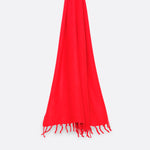 Écharpe En Cachemire Petrusse Alma Rouge Pour Femme Et Homme