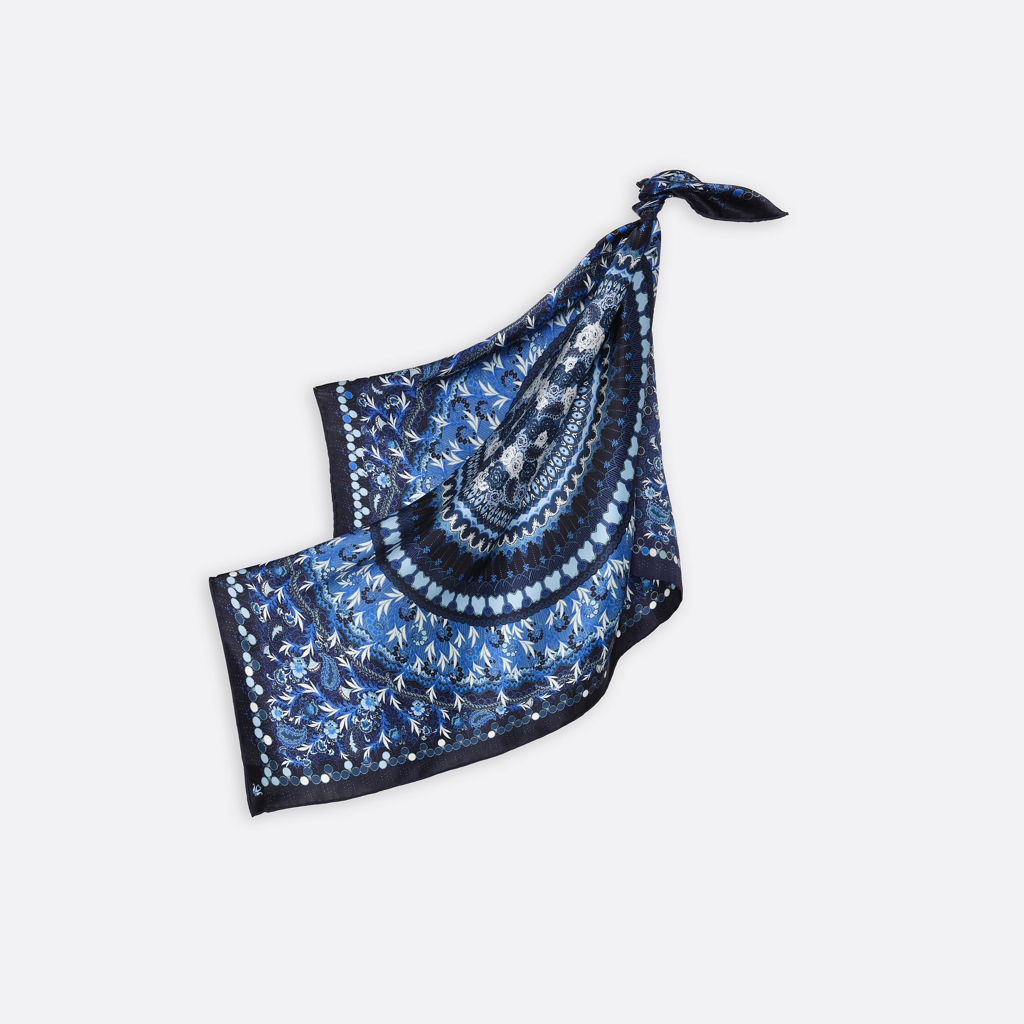 CARRE SOIE 65 - BOHEME MINI MARINE
