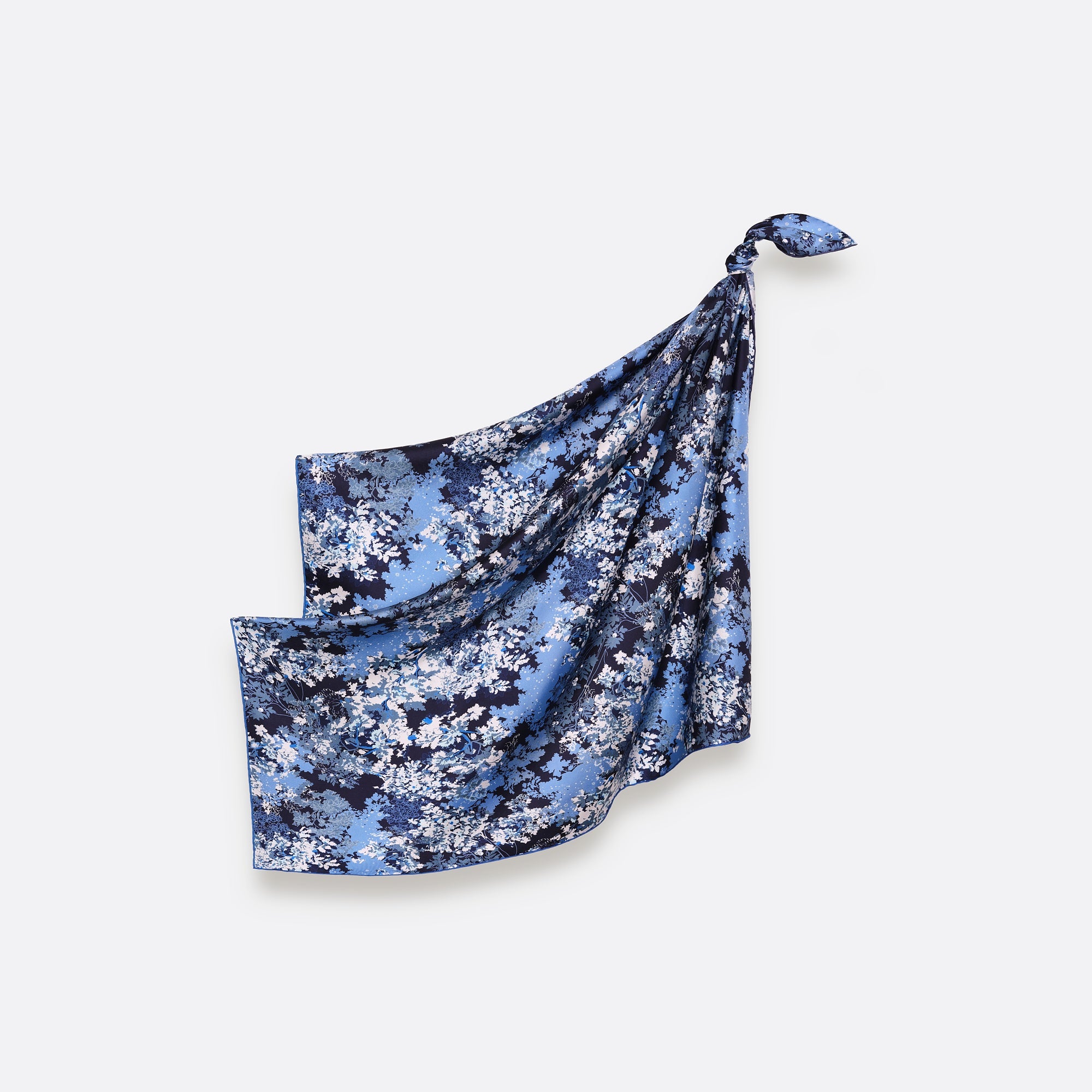 CARRE SOIE 90 - BRUME DENIM