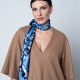 CARRE SOIE 90 - BRUME DENIM