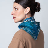 SILK SCARF 90 - BRUME EMERALD