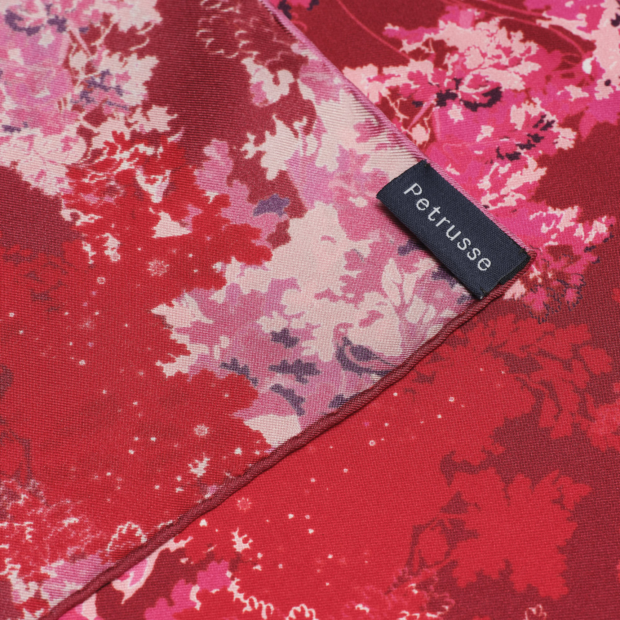 CARRE SOIE 90 - BRUME FUCHSIA
