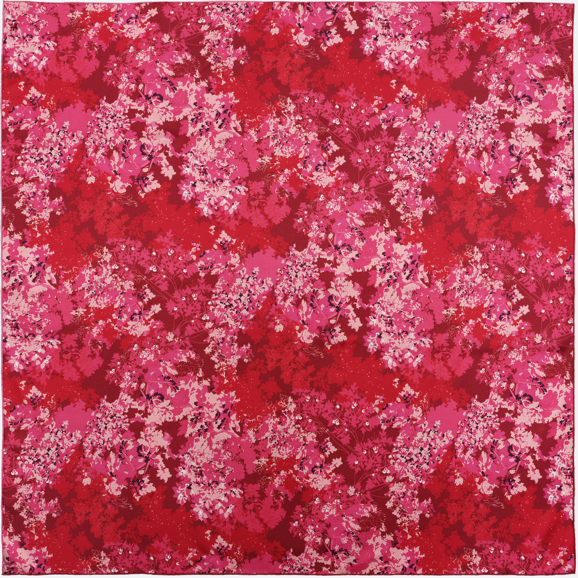 CARRE SOIE 90 - BRUME FUCHSIA
