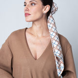 CARRE SOIE 90 - CLAN PETRUSSE BEIGE