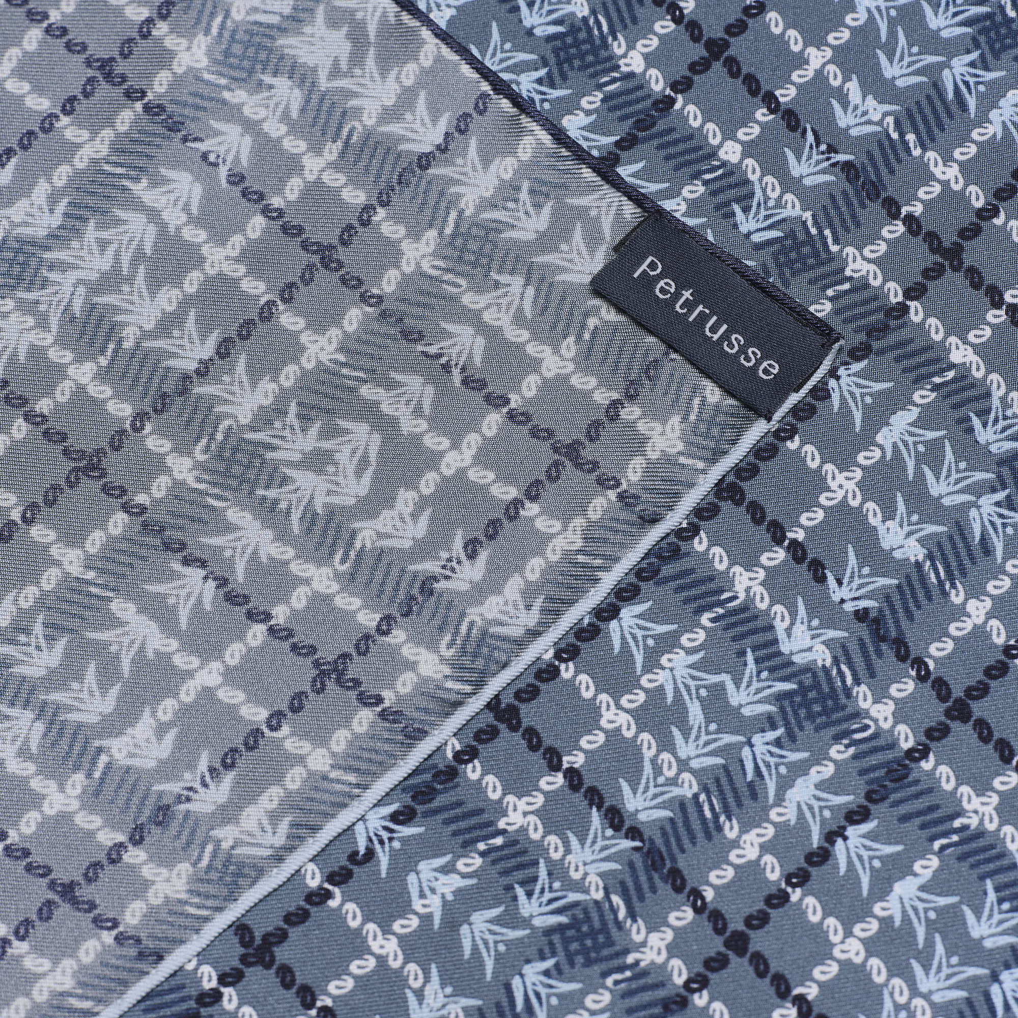CARRE SOIE 90 - CLAN PETRUSSE DENIM