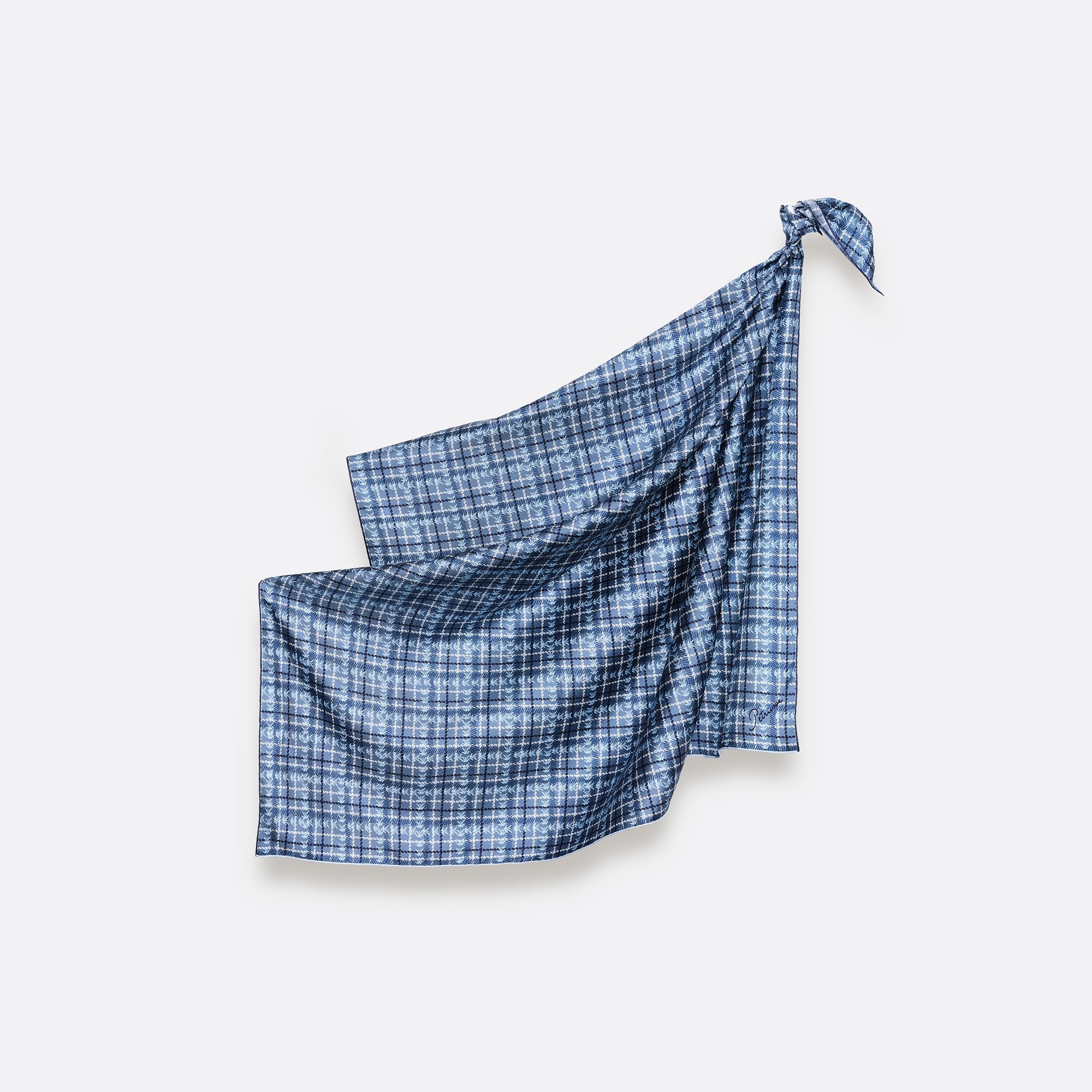 CARRE SOIE 90 - CLAN PETRUSSE DENIM