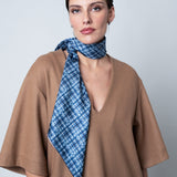 CARRE SOIE 90 - CLAN PETRUSSE DENIM