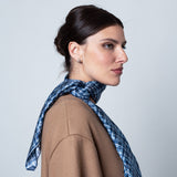 CARRE SOIE 90 - CLAN PETRUSSE DENIM