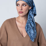 CARRE SOIE 90 - CLAN PETRUSSE DENIM