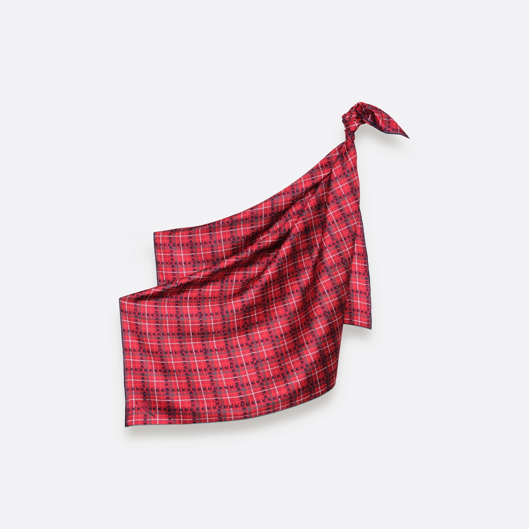 CARRE SOIE 90 - CLAN PETRUSSE ROUGE