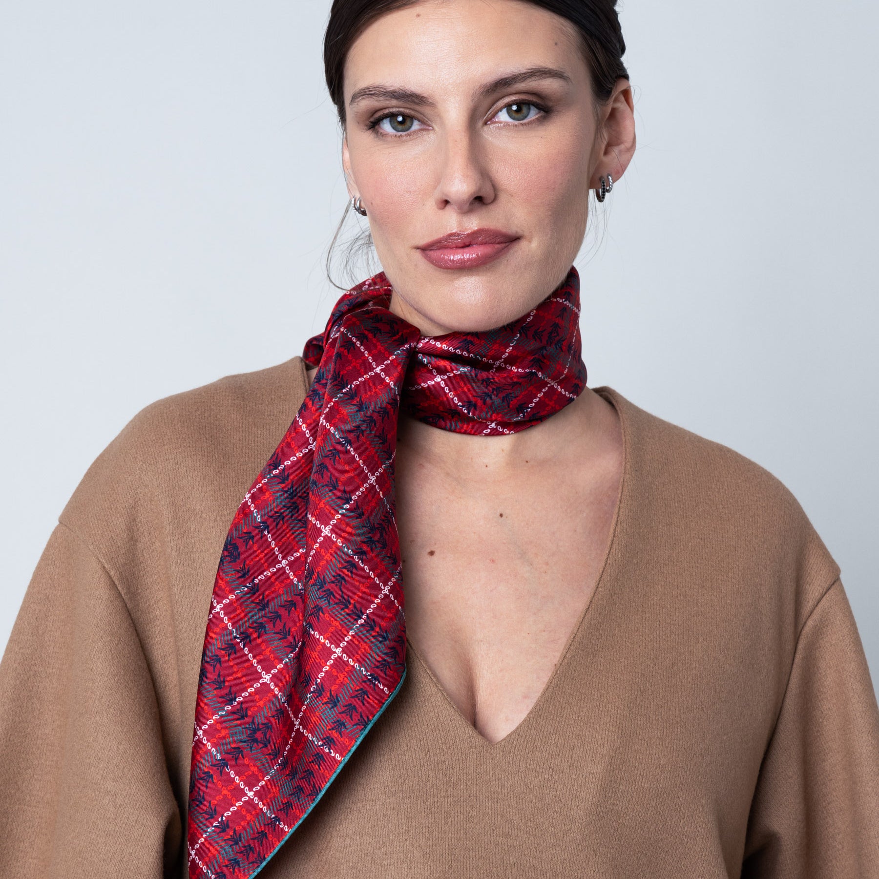 CARRE SOIE 90 - CLAN PETRUSSE ROUGE