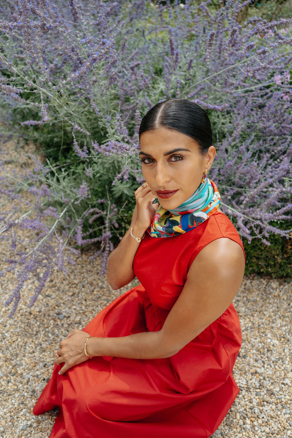 CARRE SOIE 65 - DUDA MINI FUCHSIA