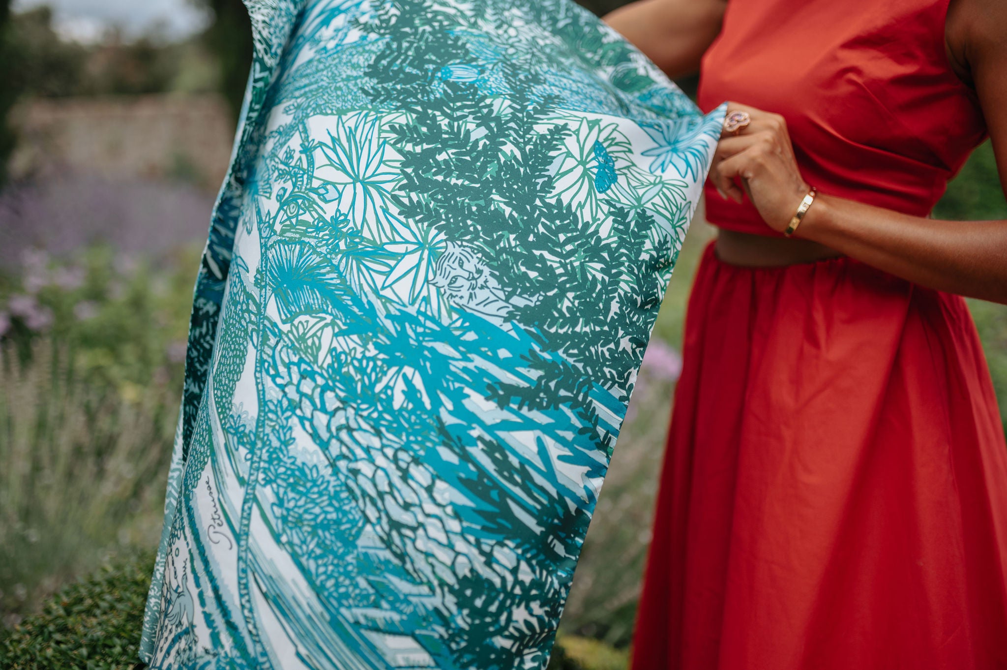 SILK SCARF 90 - EVE MINT GREEN