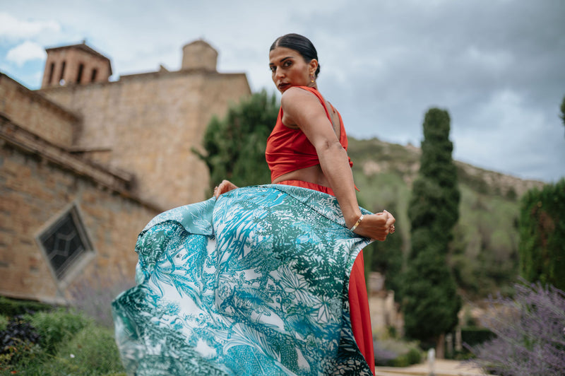 CARRE SOIE 90 - EVE MENTHE