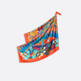 SILK SCARF 105 - FANNY ORANGE