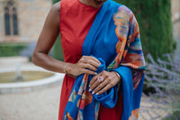 ICÔNE BLEU – Étole en laine et soie inspirée de l’art | Petrusse