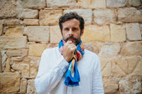 ICÔNE BLEU – Étole en laine et soie inspirée de l’art | Petrusse