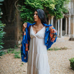 ICÔNE BLEU – Étole en laine et soie inspirée de l’art | Petrusse