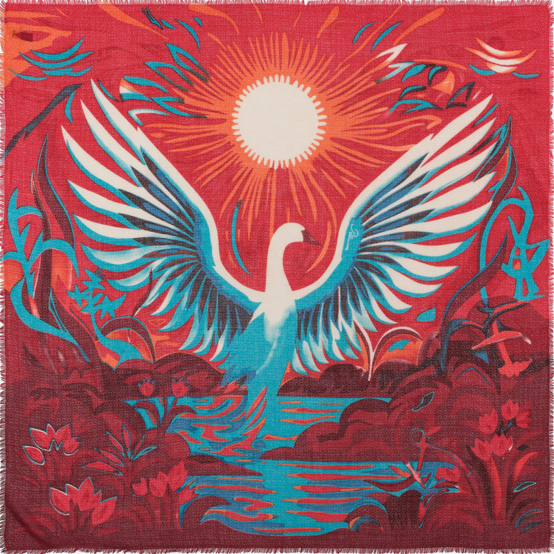 CARRE LAINE 120 - ISADORA ROUGE
