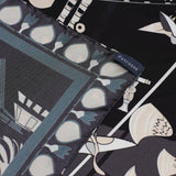 SILK SCARF 105 - SUR LE NIL BLACK