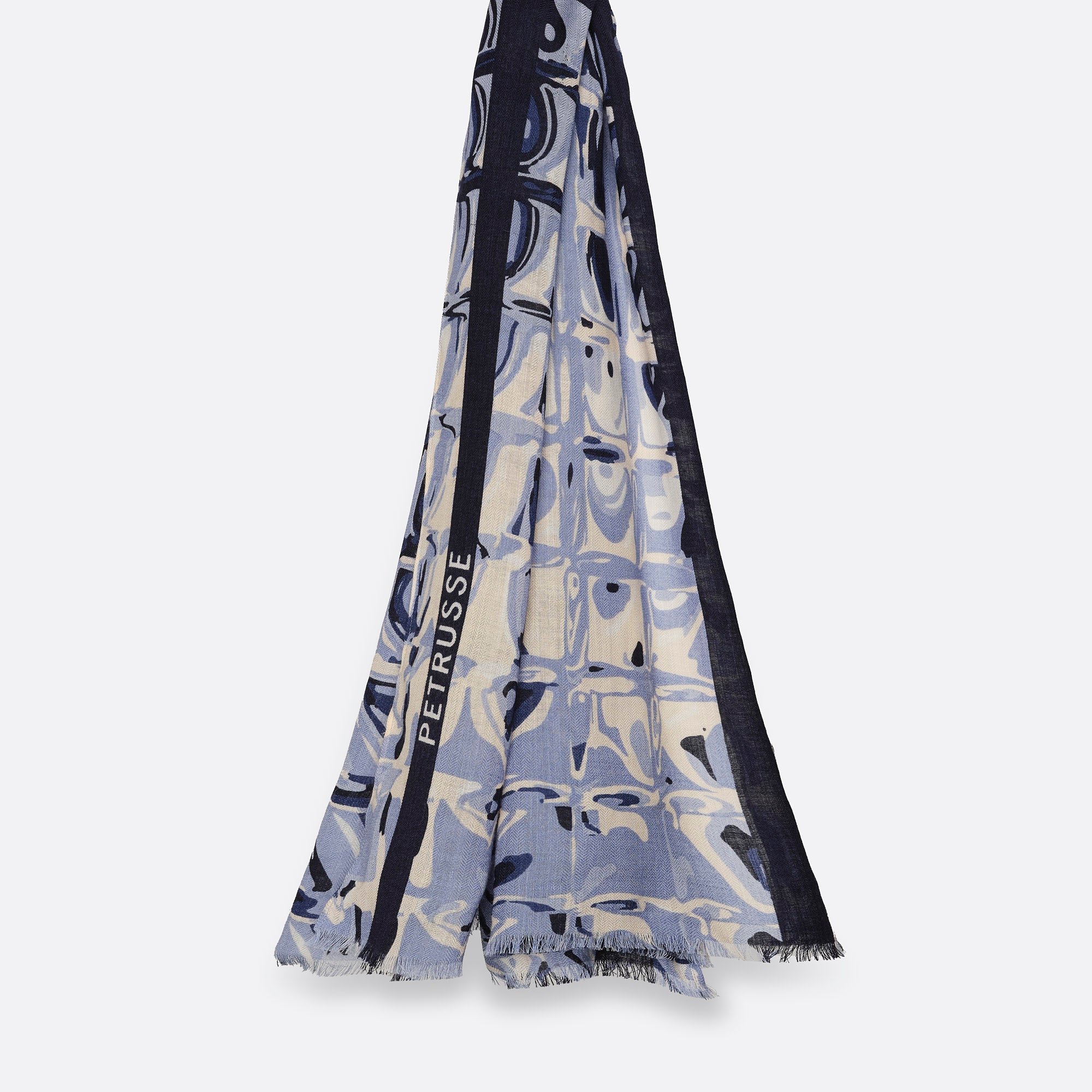 WOOL STOLE - MAGELLAN DENIM BLUE