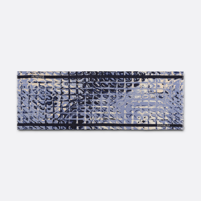 WOOL STOLE - MAGELLAN DENIM BLUE