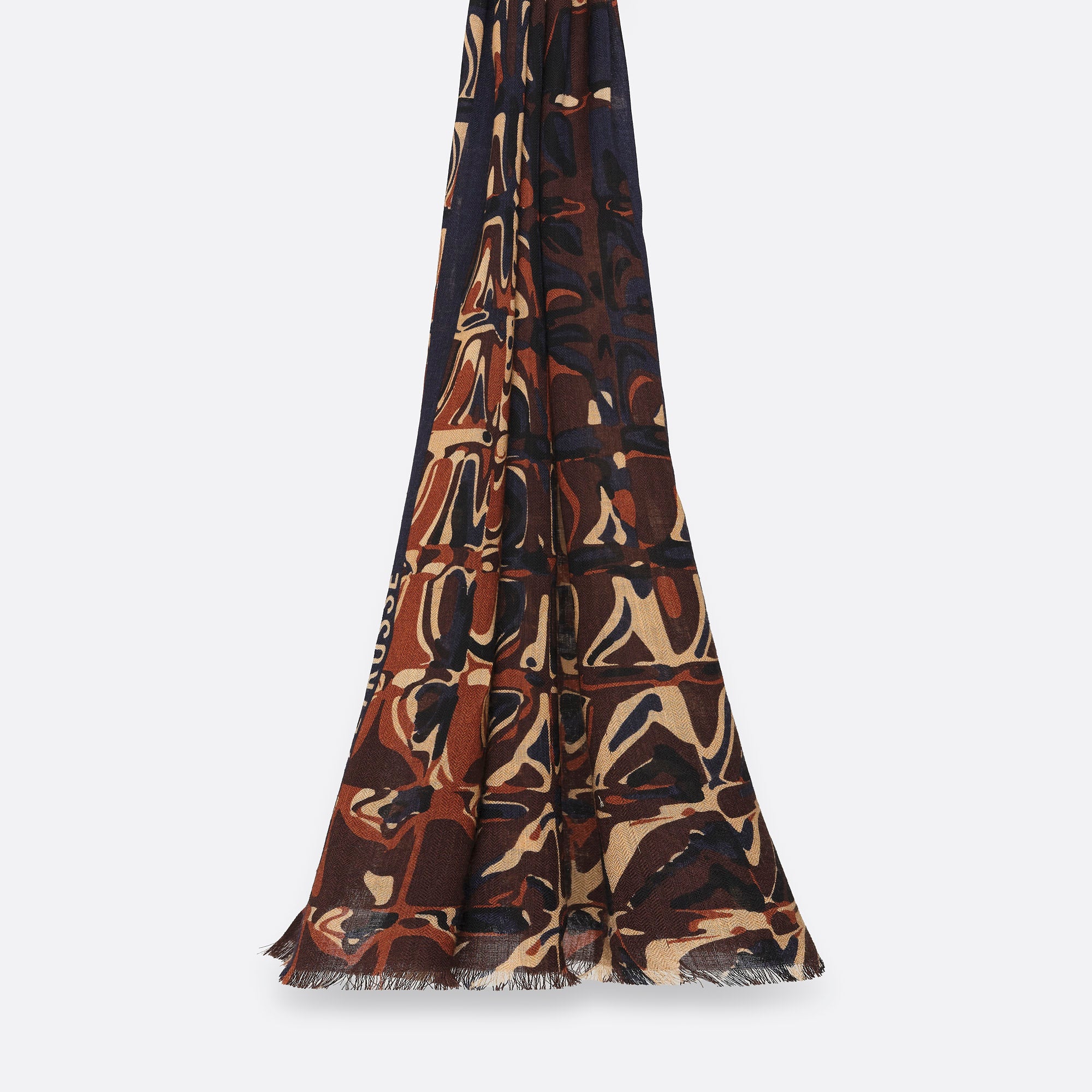 WOOL STOLE - MAGELLAN BROWN