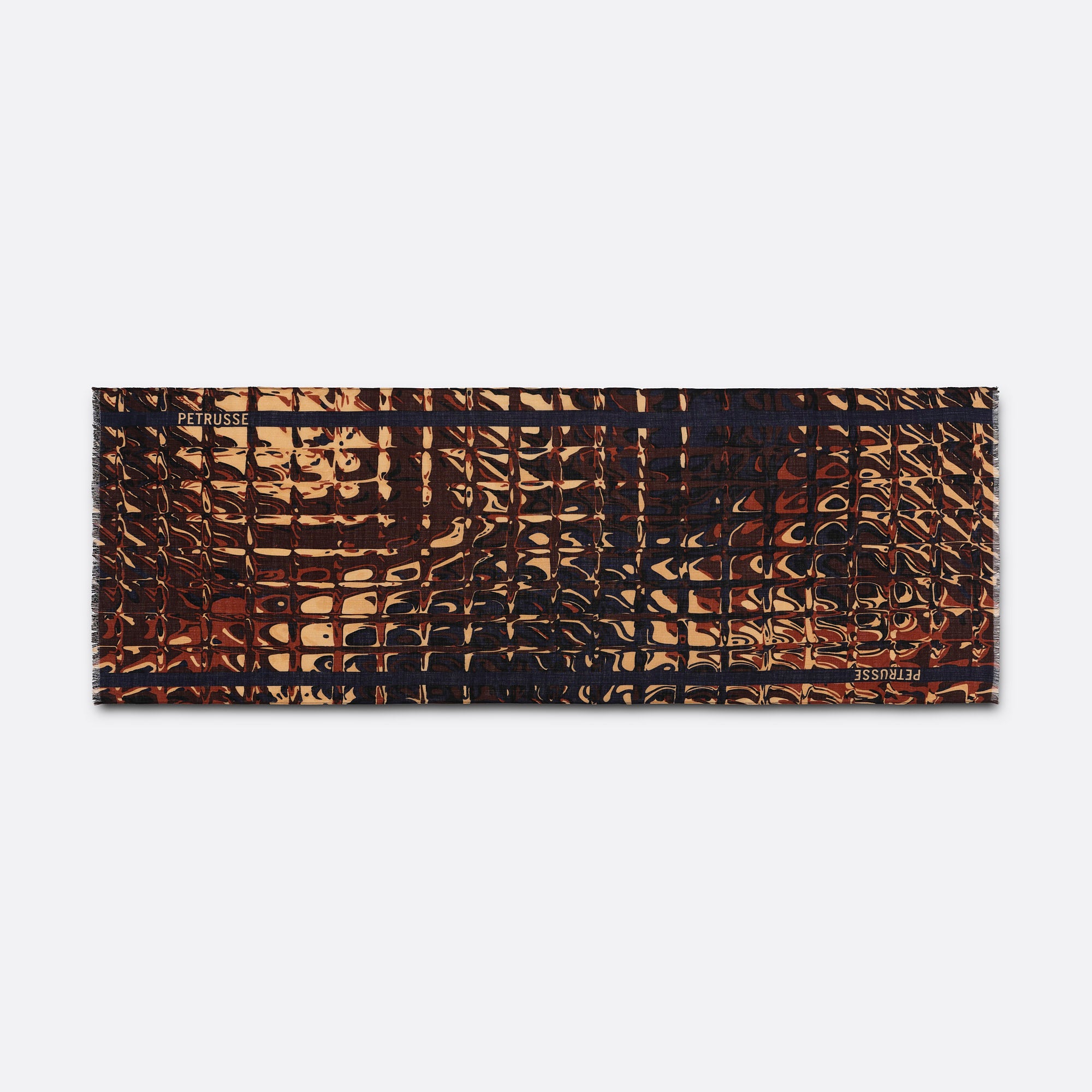 WOOL STOLE - MAGELLAN BROWN