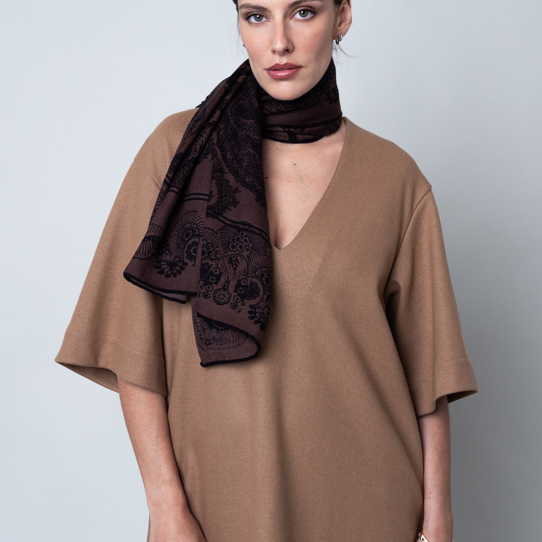 CARRE LAINE 100 - MOON TWILL CHOCOLAT