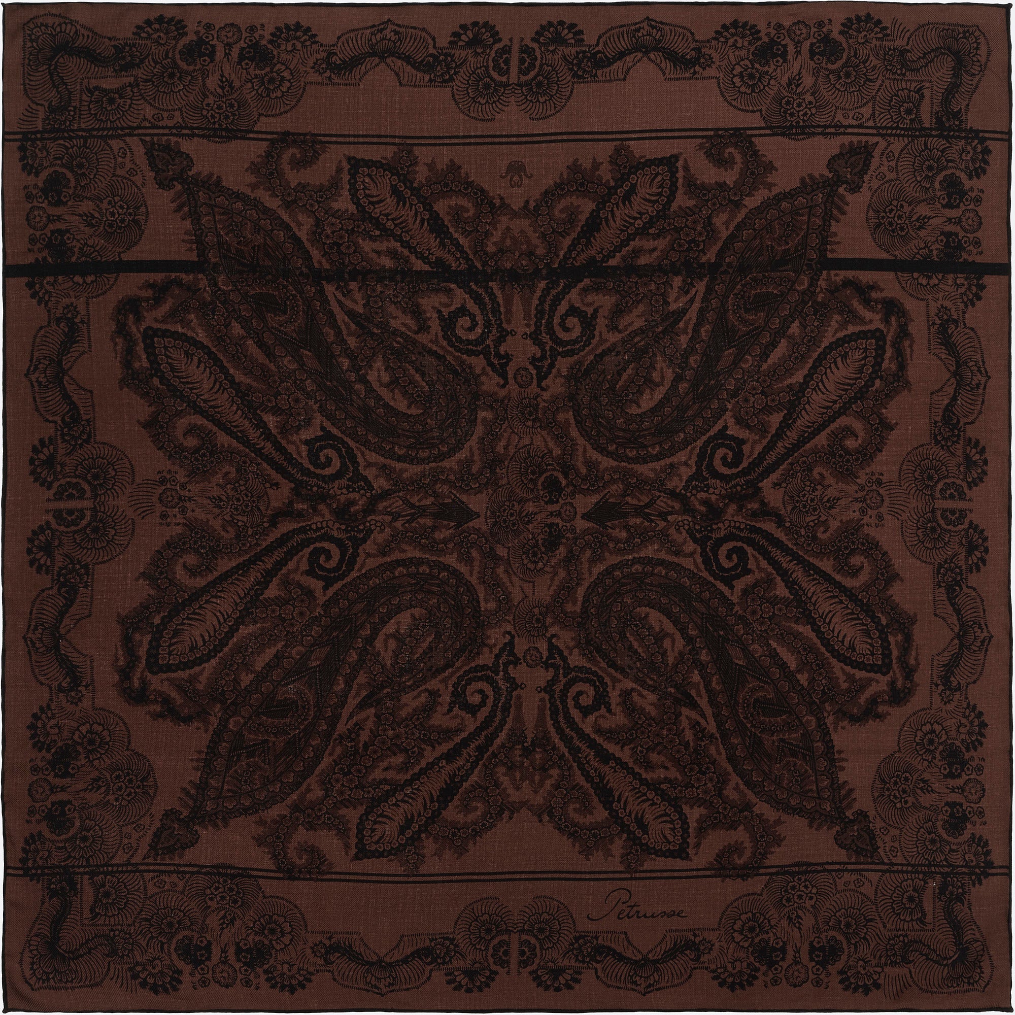 CARRE LAINE 100 - MOON TWILL CHOCOLAT