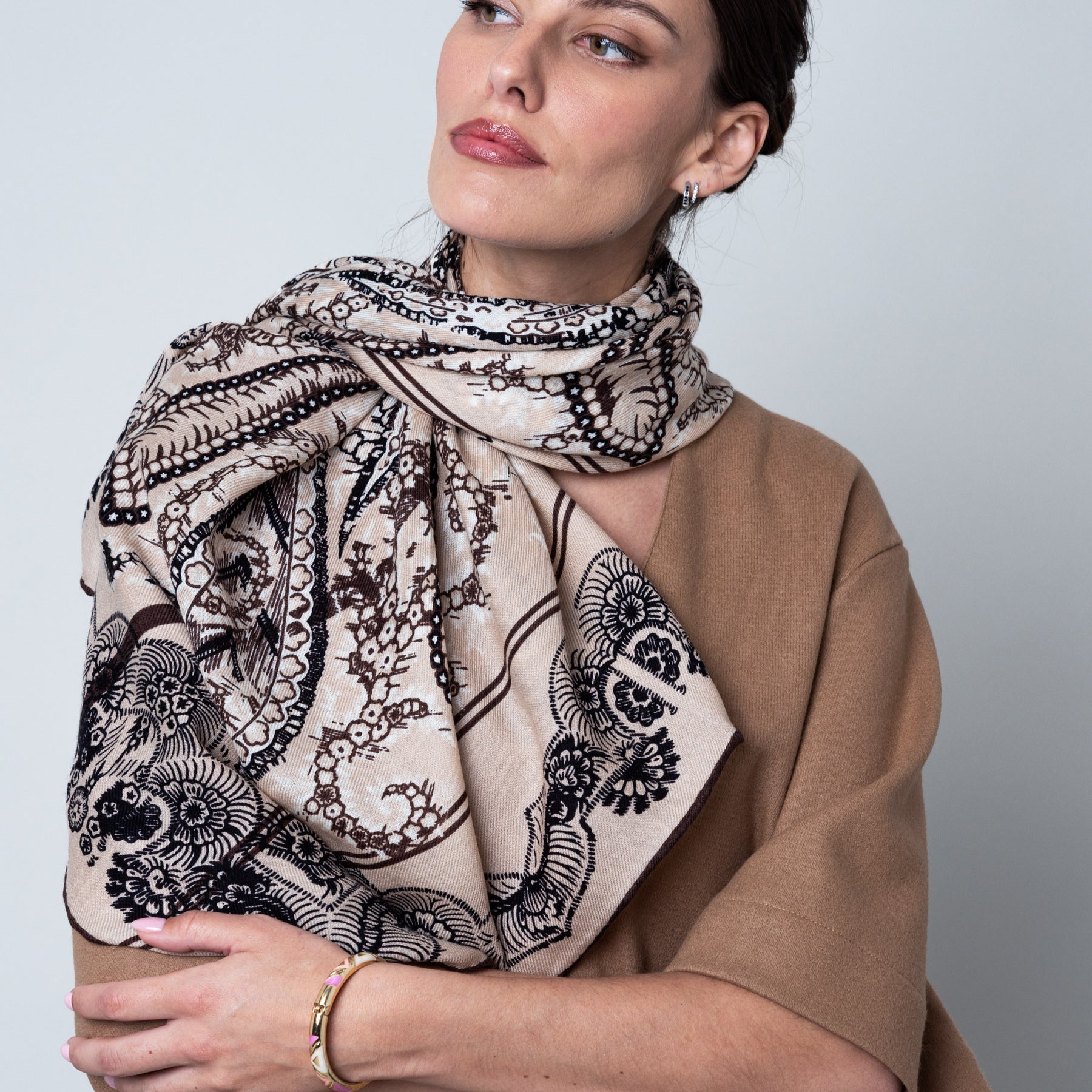 CARRE LAINE 100 - MOON TWILL IVOIRE