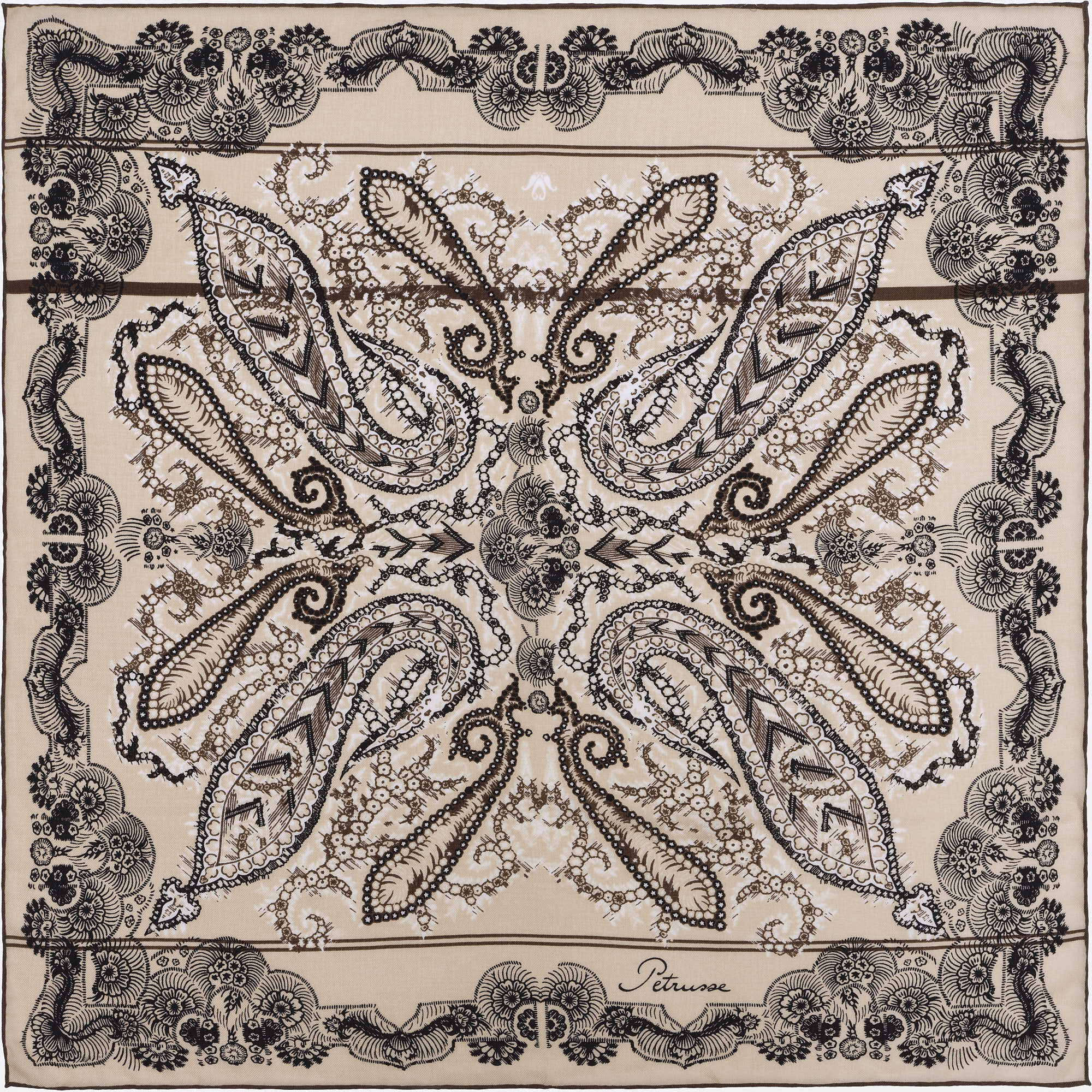 CARRE LAINE 100 - MOON TWILL IVOIRE
