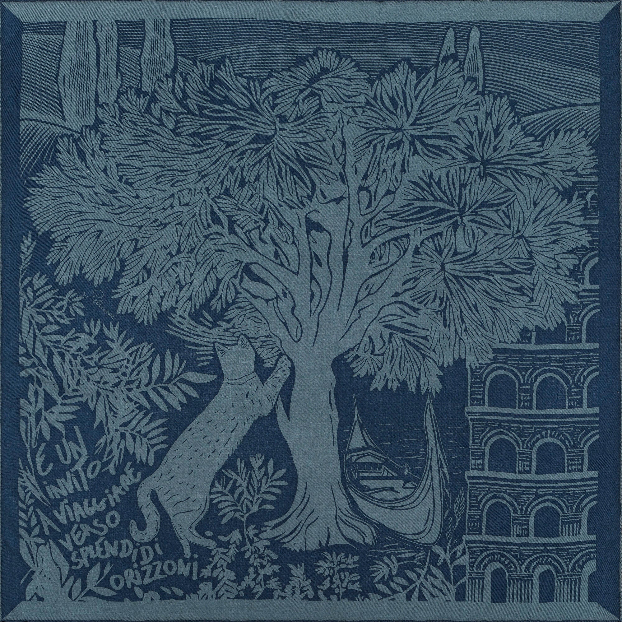 WOOL SCARF 100 - OLIVIER EMERALD