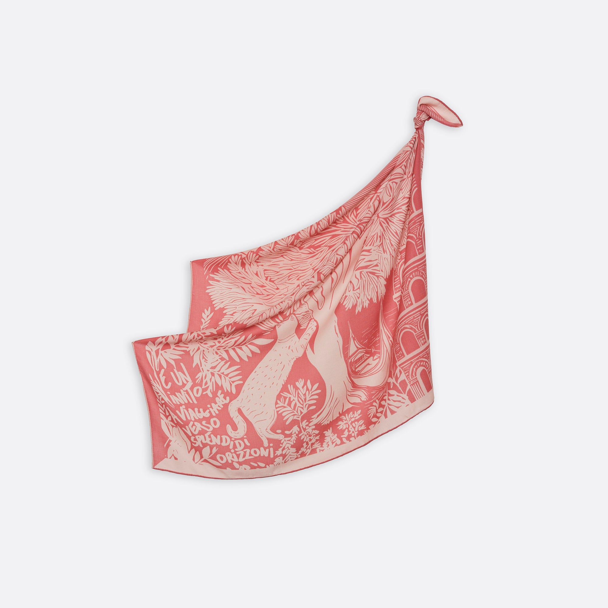 WOOL SCARF 100 - OLIVIER POWDER PINK