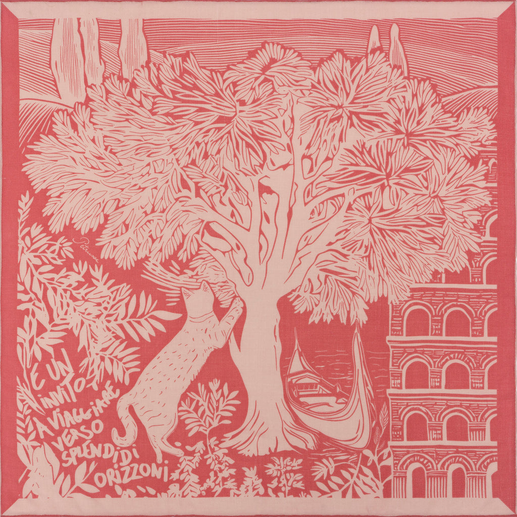 WOOL SCARF 100 - OLIVIER POWDER PINK