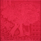 CARRE SOIE 90 - OLIVIER FUCHSIA