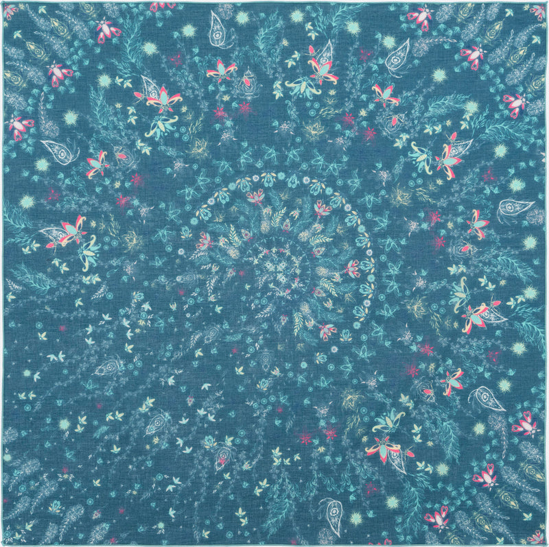 Écharpe pour femme ORIA Coton Émeraude 65 | Petrusse