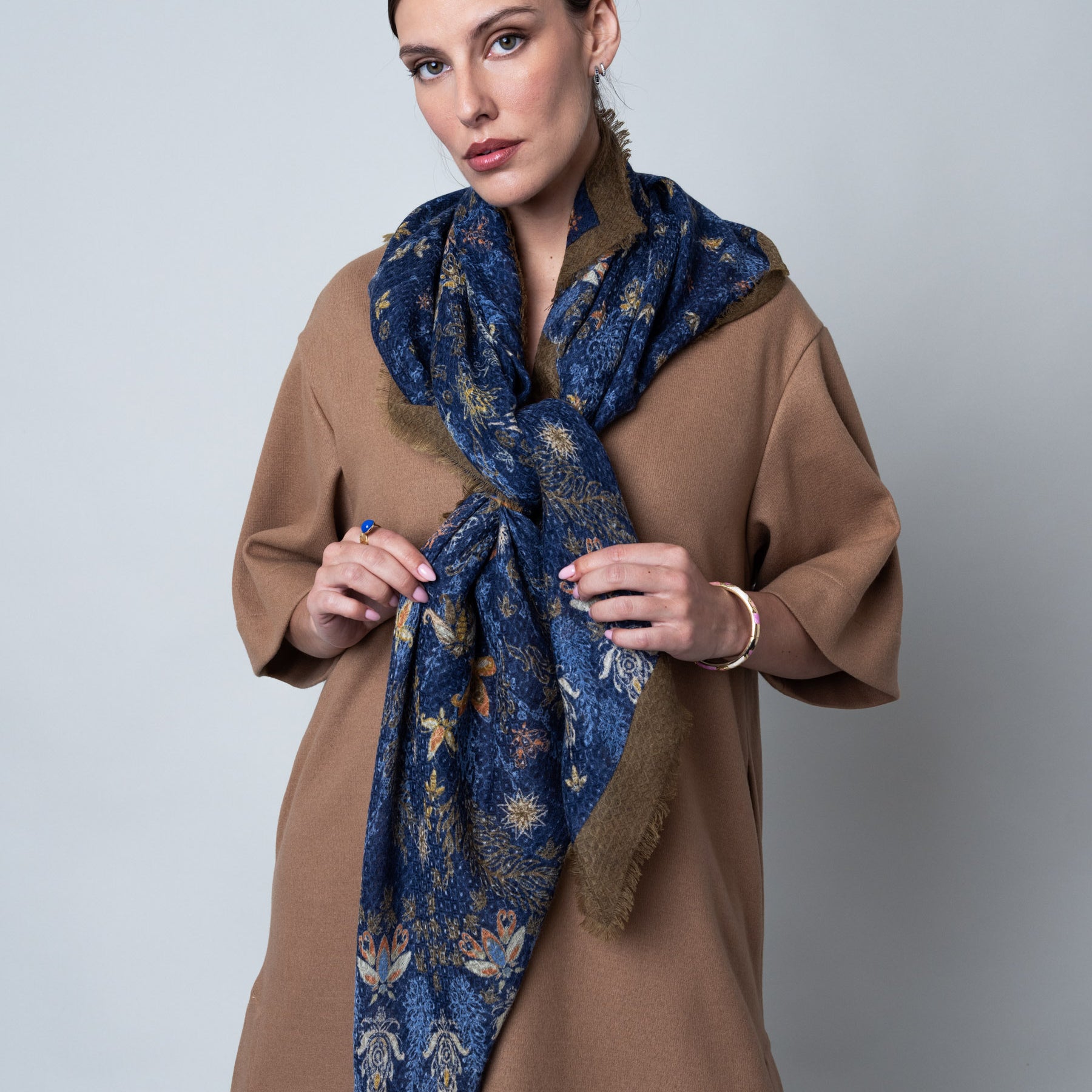 CARRE LAINE 120 - ORIA BLEU
