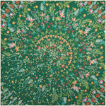 Carré en Soie 105 x 105 ORIA VERT | Petrusse 